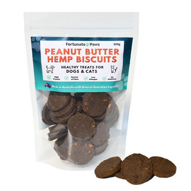 Peanut Butter hemp cookies for dogs