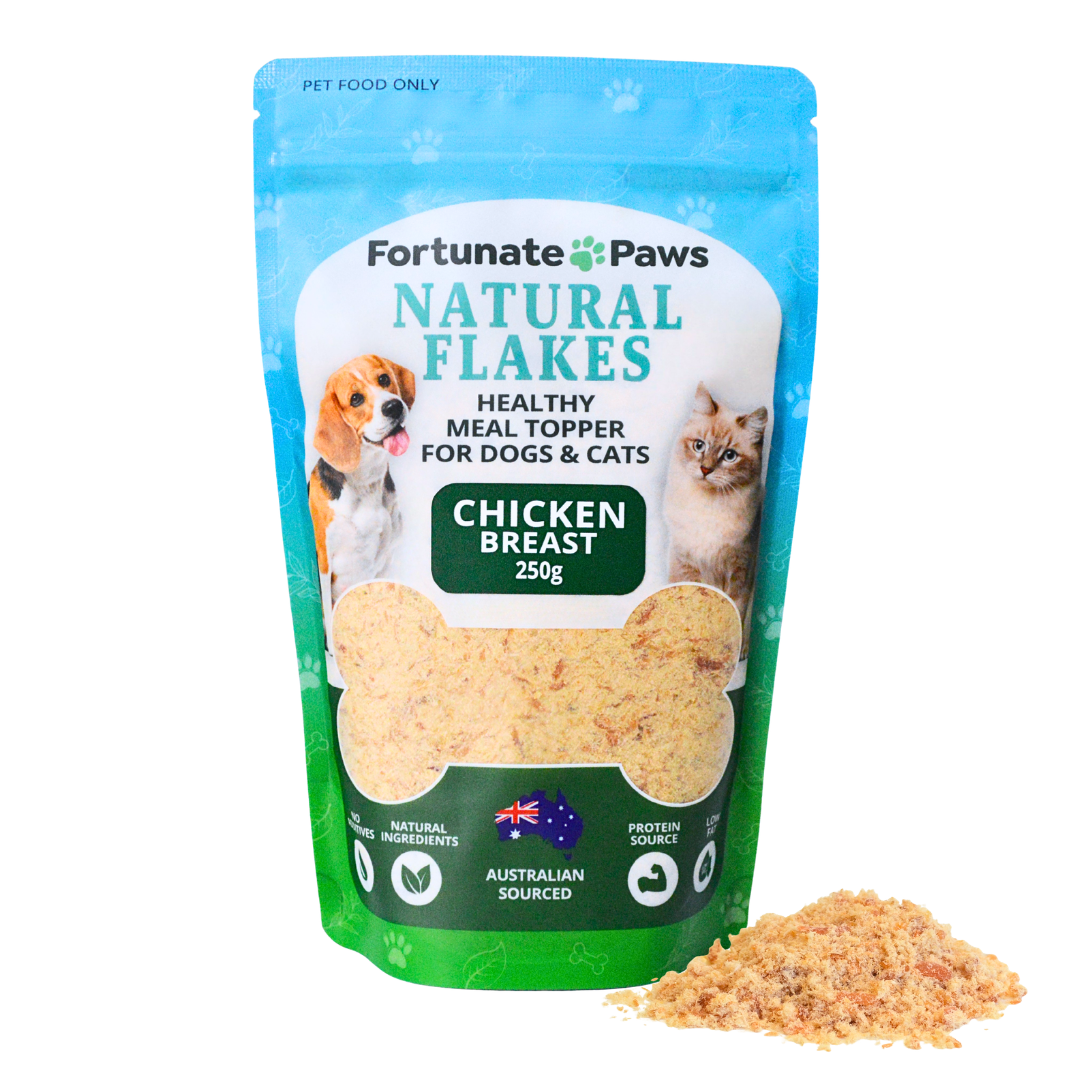 Chicken Flakes 100g or 250g | Healthy Meal Topper for Dogs & Cats