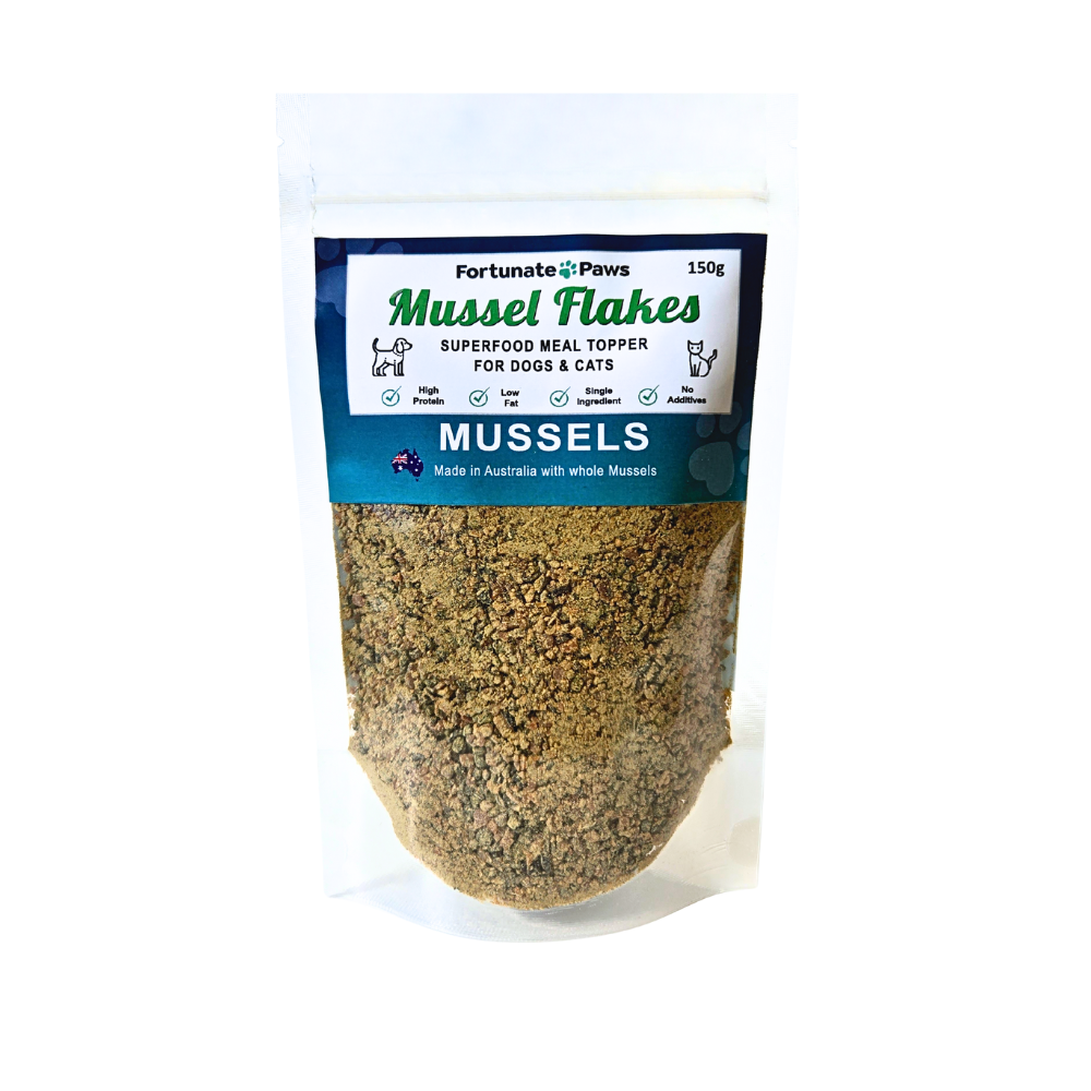 Mussel Flakes | Superfood Meal Topper for Dogs and Cats 150g