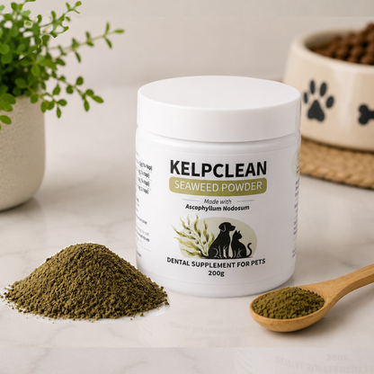 KelpClean Seaweed Powder | Dental Supplement for Dogs & Cats | 200g
