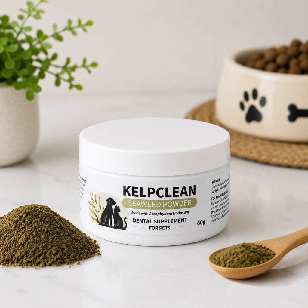KelpClean Seaweed Powder | Dental Supplement for Dogs & Cats | 60g