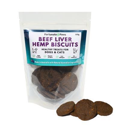 300g Beef Liver Hemp Pet Biscuits