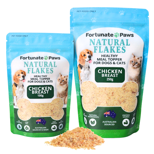 Chicken Flakes 100g or 250g | Healthy Meal Topper for Dogs & Cats