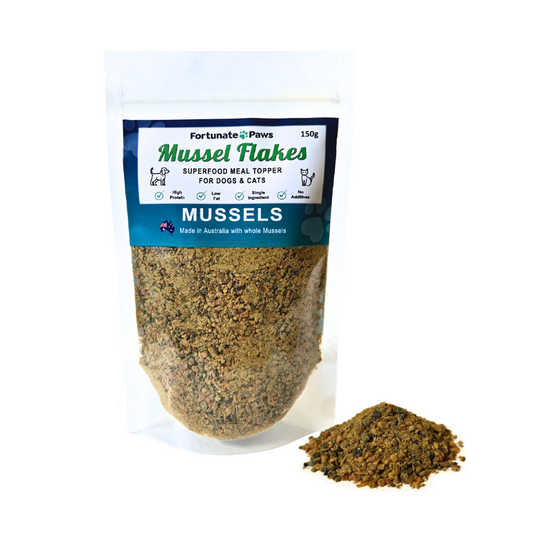 Mussel Flakes | Superfood Meal Topper for Dogs and Cats 150g