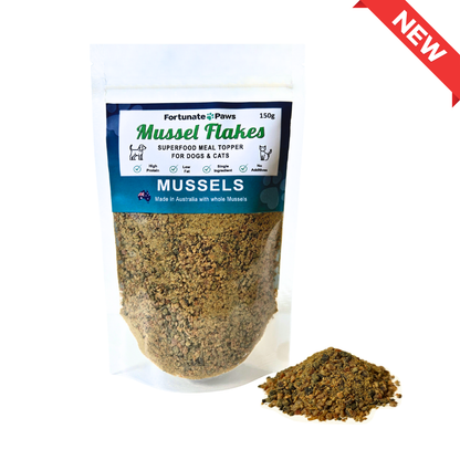Mussel Flakes | Superfood Meal Topper for Dogs and Cats 150g