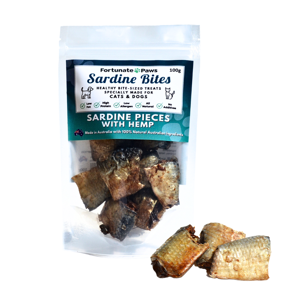 100g Sardine Bites for Cats and Dogs