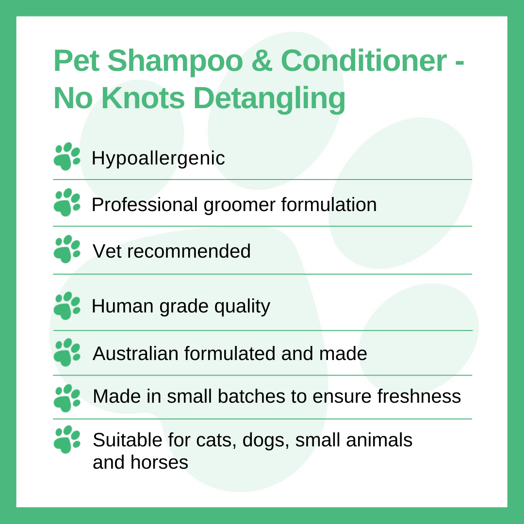 Pet Shampoo & Conditioner Pack | No Knots Detangling 250ml or 500ml