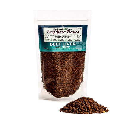 250g Beef Liver Flakes Meal topper for pets