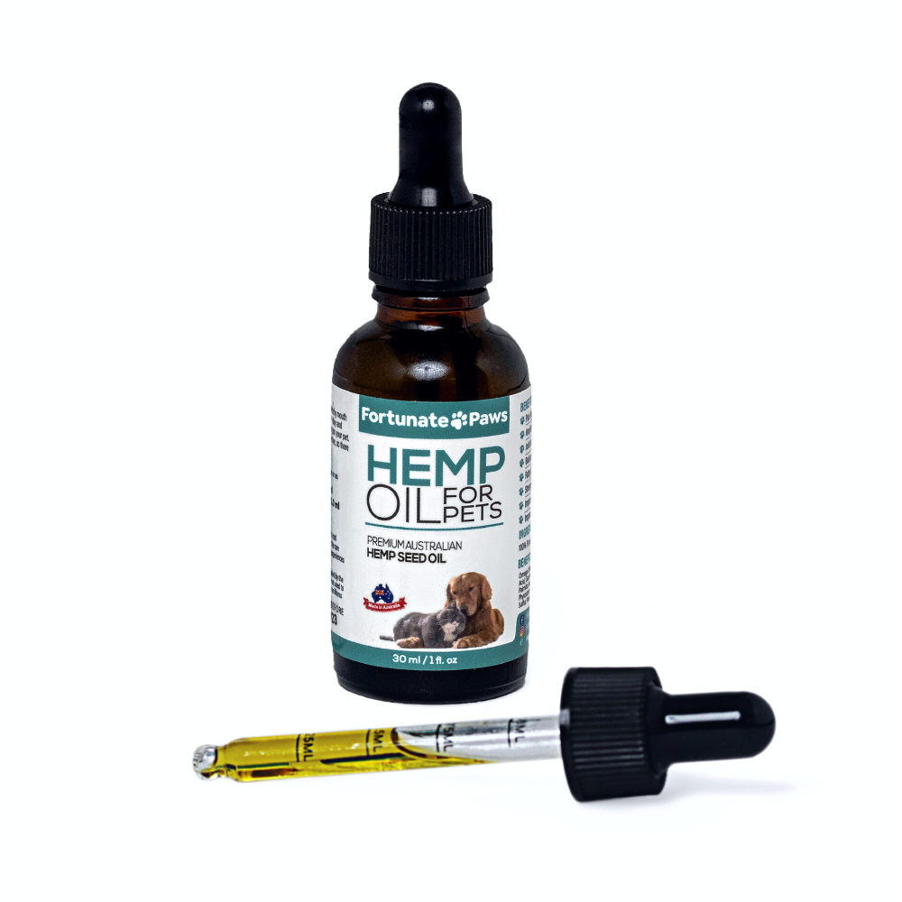Hemp Seed Oil for Dogs & Cats 30ml Bottle FortunatePaws